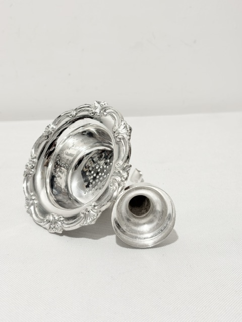 Antique Silver Plated Wine Funnel Antique Silver Plated Wine Funnel