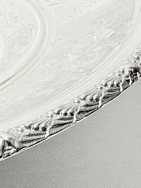 Antique Swing Handle Silver Plated Basket