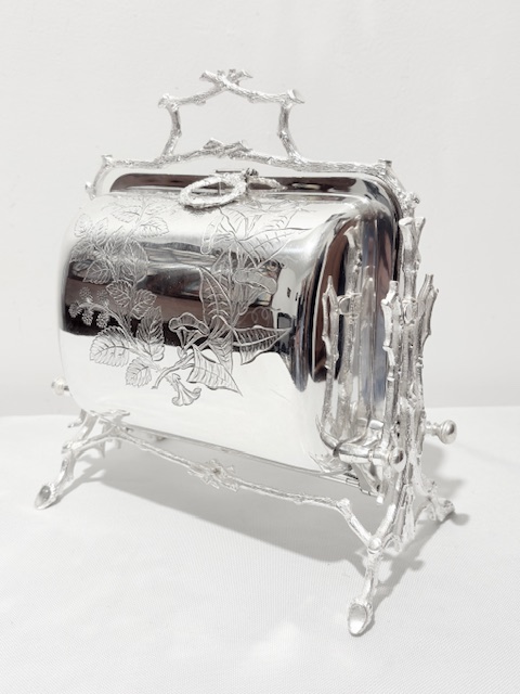 Antique Folding Biscuit Box or Biscuit Warmer by Fenton Brothers