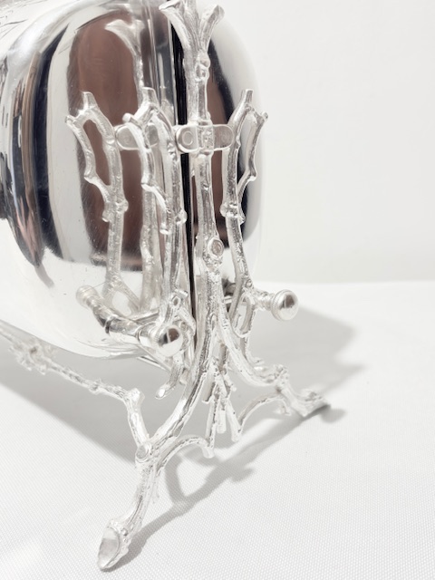 Antique Folding Biscuit Box or Biscuit Warmer by Fenton Brothers