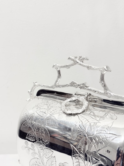 Antique Folding Biscuit Box or Biscuit Warmer by Fenton Brothers