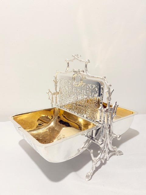 Antique Folding Biscuit Box or Biscuit Warmer by Fenton Brothers