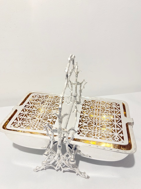 Antique Folding Biscuit Box or Biscuit Warmer by Fenton Brothers