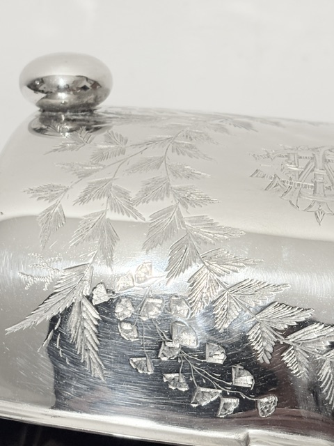 Unusual Conversion of an Antique Silver Plated Biscuit Box Unusual Conversion of an Antique Silver Plated Biscuit Box