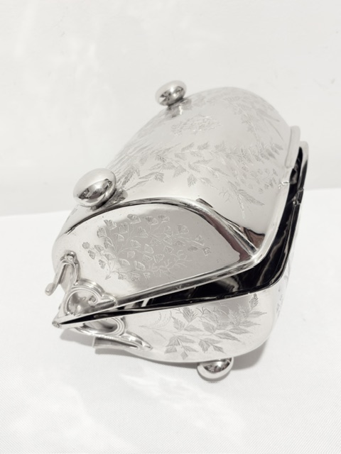 Unusual Conversion of an Antique Silver Plated Biscuit Box Unusual Conversion of an Antique Silver Plated Biscuit Box