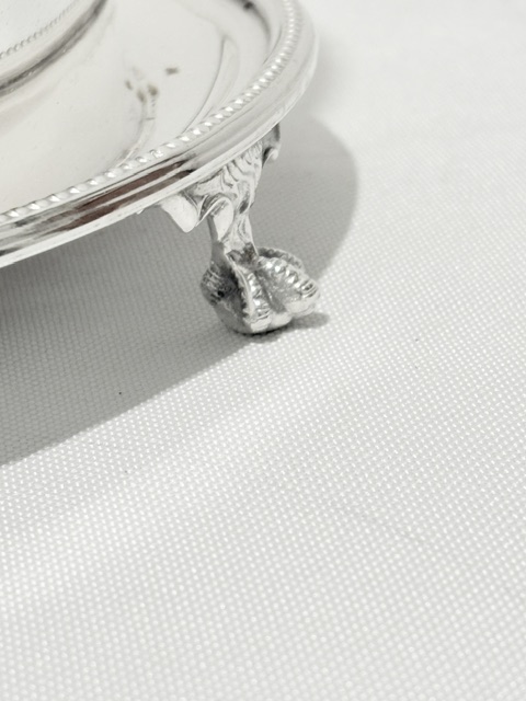 Antique Silver Plated Hinged Lid Biscuit Box Antique Silver Plated Hinged Lid Biscuit Box