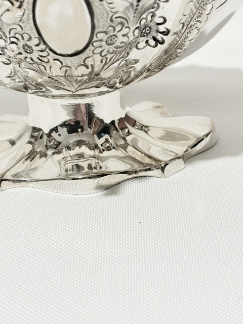 Small Antique Silver Plated Bon Bon Basket