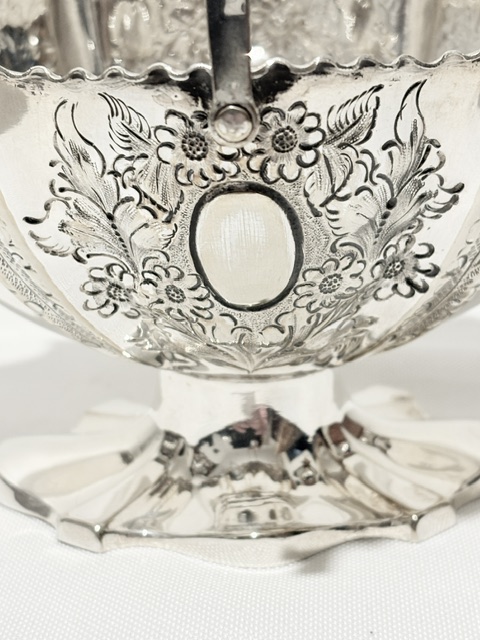Small Antique Silver Plated Bon Bon Basket