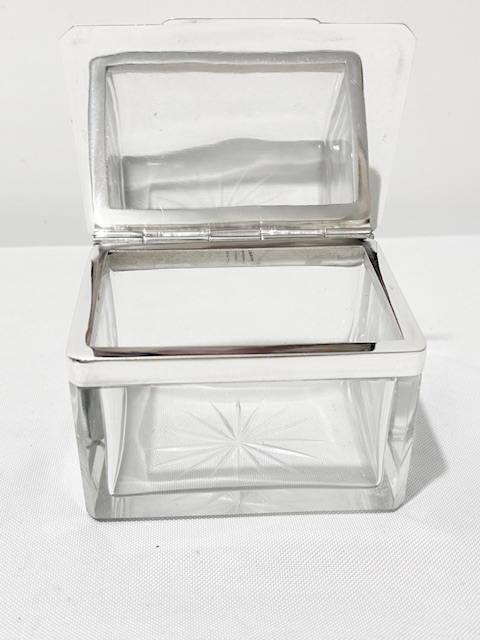 Attractive Vintage Silver Plated and Glass Box