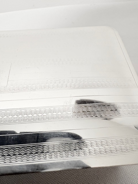 Handsome Rectangular Vintage Silver Plated Cigarette Box Handsome Rectangular Vintage Silver Plated Cigarette Box