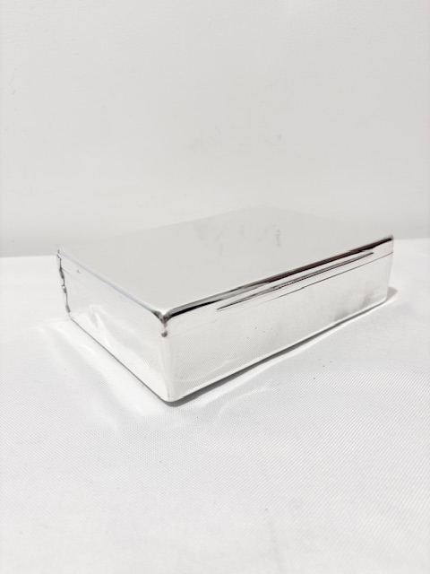 Large Antique Silver Plated Sandwich Box (c.1900)