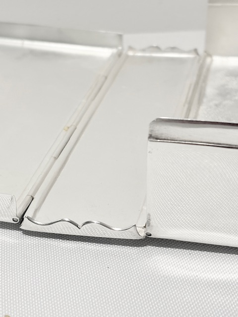 Large Antique Silver Plated Sandwich Box