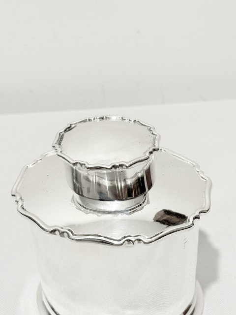 Atkin Brothers Antique Silver Plated Tea Caddy Atkin Brothers Antique Silver Plated Tea Caddy