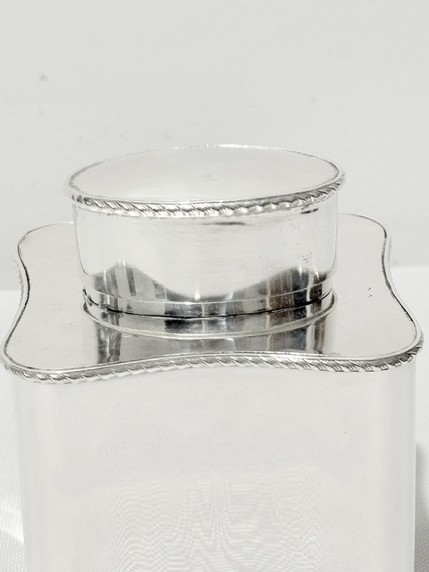 Antique Square in Shape Silver Plated Tea Caddy Antique Square in Shape Silver Plated Tea Caddy