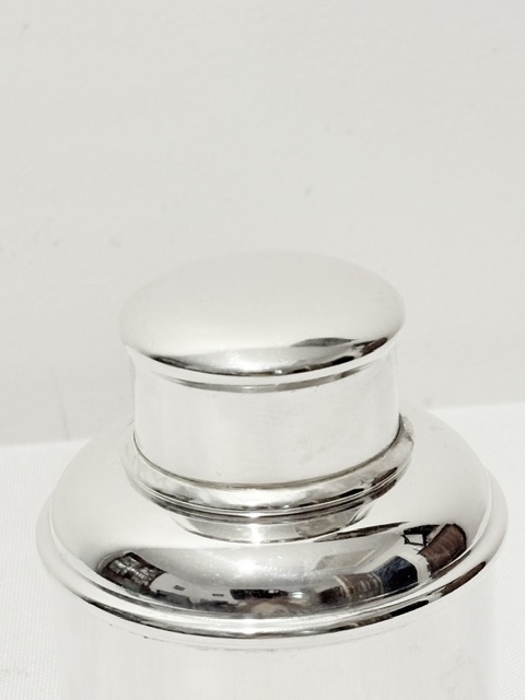 Very Simple in Design Antique Silver Plated Tea Caddy Very Simple in Design Antique Silver Plated Tea Caddy