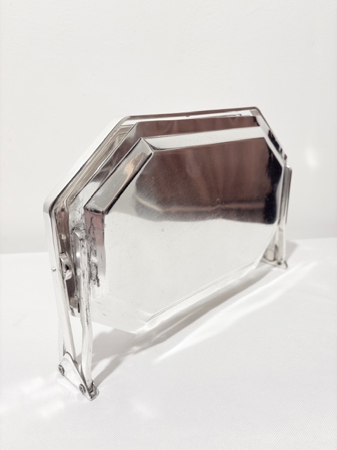 Antique Silver Plated Folding Cake Stand