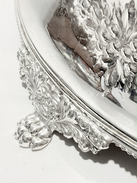 Handsome Antique Silver Plated Table Centrepiece Plateau or Cake Stand Handsome Antique Silver Plated Table Centrepiece Plateau or Cake Stand