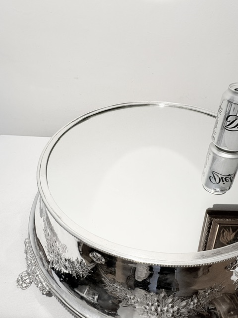 Handsome Antique Silver Plated Table Centrepiece Plateau or Cake Stand Handsome Antique Silver Plated Table Centrepiece Plateau or Cake Stand
