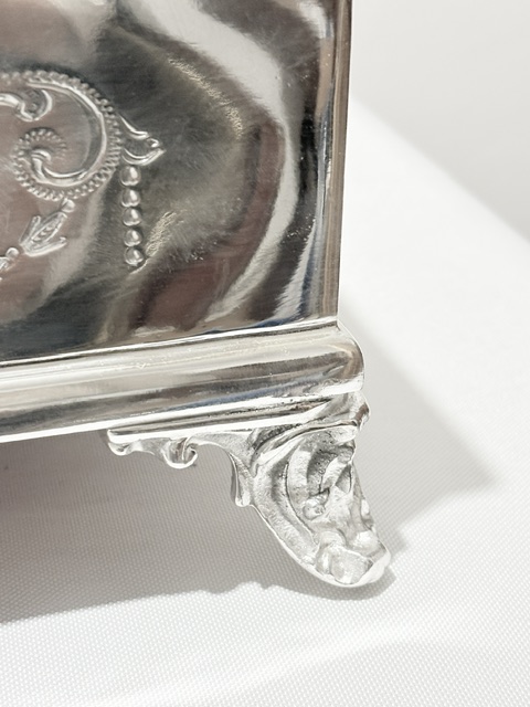 Antique Silver Plate and Mirror Plateau for a Wedding Cake or a Base for a Centrepiece Antique Silver Plate and Mirror Plateau for a Wedding Cake or a Base for a Centrepiece