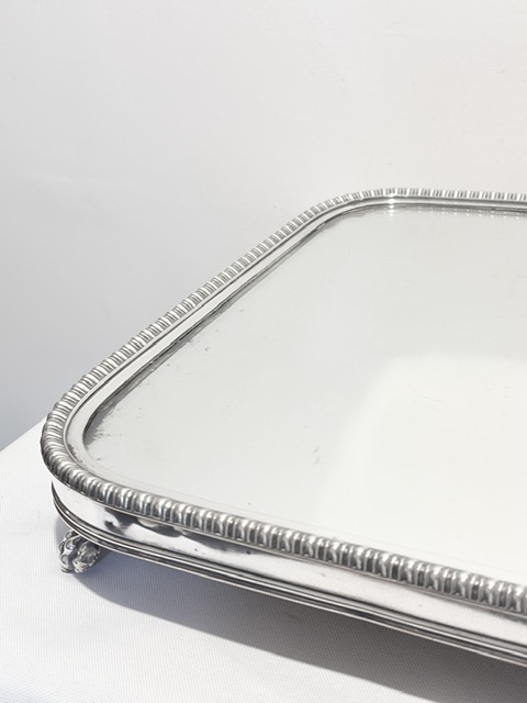 Old Sheffield Plate Table Mirror Plateau Old Sheffield Plate Table Mirror Plateau