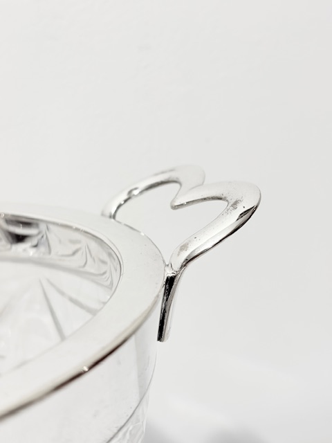 John Grinsell & Sons Silver Plated and Glass Champagne Bucket or Wine Cooler