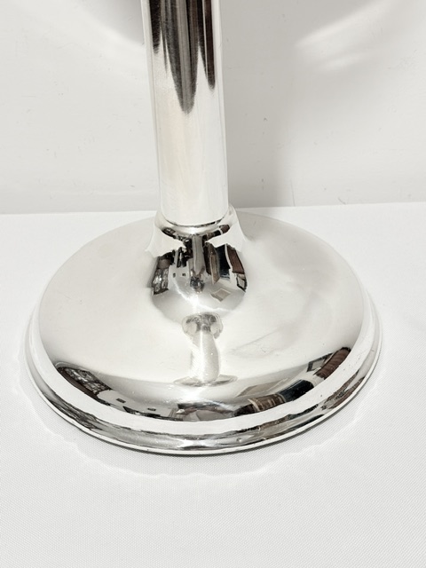 Antique Silver Plated Champagne or Wine Bucket Cooler with Stand Antique Silver Plated Champagne or Wine Bucket Cooler with Stand