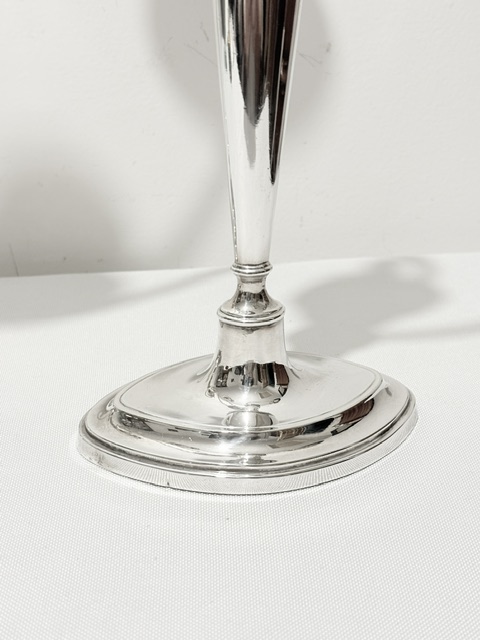 Handsome Pair of Antique Silver Plated Candelabra Handsome Pair of Antique Silver Plated Candelabra