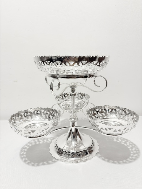 Charming Antique Silver Plated Epergne