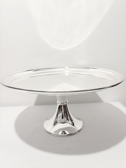 Very Large Silver Plated Cake Stand Comport