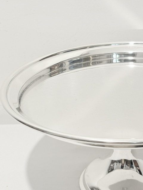Large Silver Plated Cake Stand Comport Large Silver Plated Cake Stand Comport