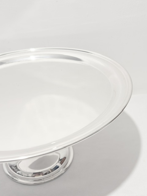 Large Simple in Design Silver Plated Cake Stand Comport Large Simple in Design Silver Plated Cake Stand Comport