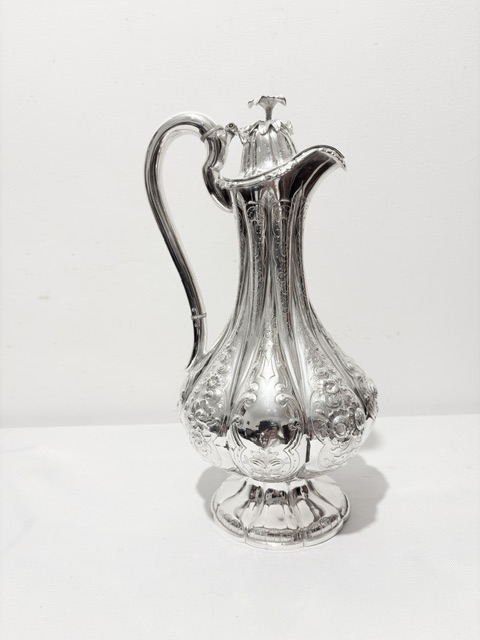 Ornate Antique Silver Plated Claret Jug Ornate Antique Silver Plated Claret Jug