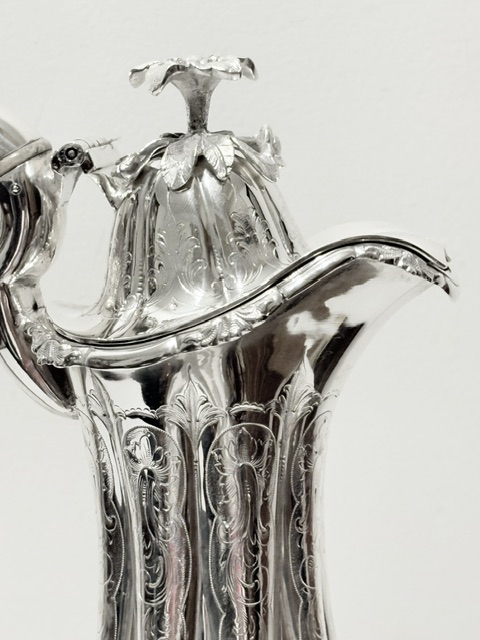 Ornate Antique Silver Plated Claret Jug Ornate Antique Silver Plated Claret Jug