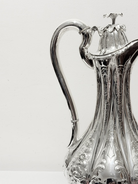 Ornate Antique Silver Plated Claret Jug Ornate Antique Silver Plated Claret Jug