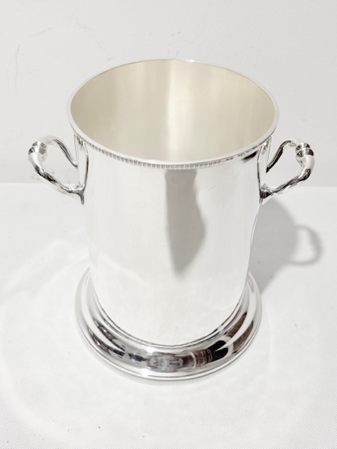 Silver Plated Wine Bottle Sleeve or Coaster