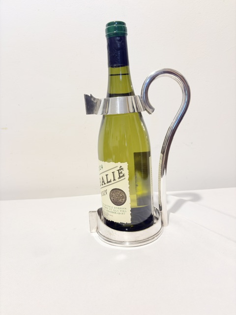 Mappin & Webb Antique Silver Plated Wine Bottle Holder