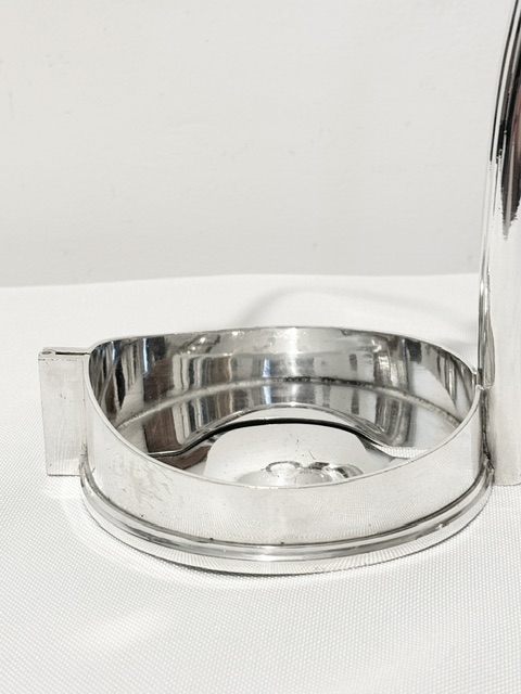 Mappin & Webb Antique Silver Plated Wine Bottle Holder