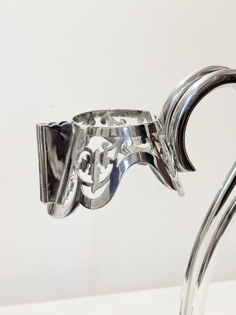 Antique Mappin & Webb Silver Plated Wine Bottle Holder