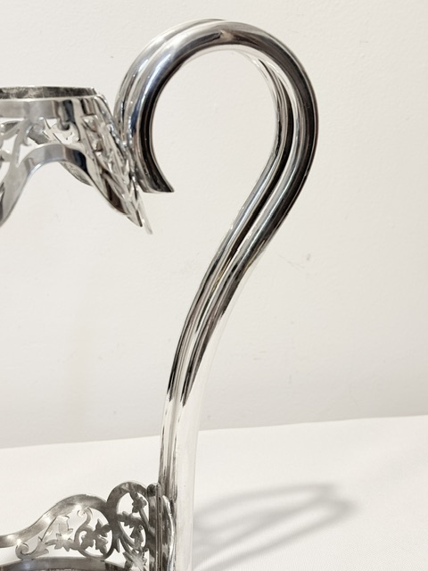 Antique Mappin & Webb Silver Plated Wine Bottle Holder