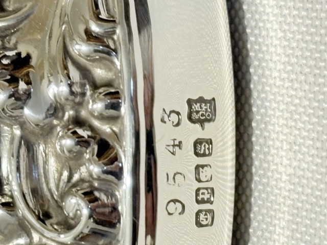 Antique Silver Plated Wine Bottle Coaster with Side Handles