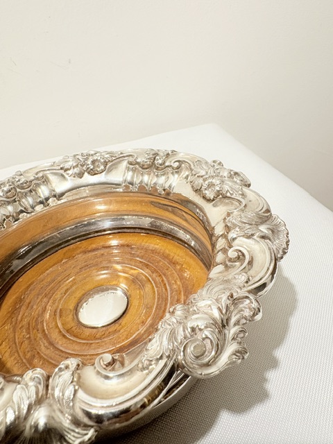 Antique Pair of Old Sheffield Plate Coasters