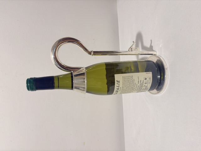 Adjustable Antique Silver Plated Wine Bottle Holder