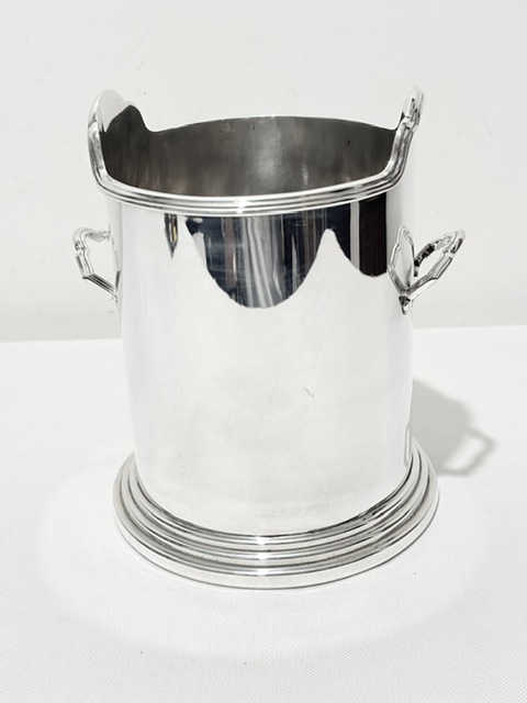 Art Deco in Design Silver Plated Wine Bottle Coaster Art Deco in Design Silver Plated Wine Bottle Coaster