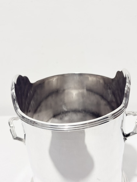 Art Deco in Design Silver Plated Wine Bottle Coaster Art Deco in Design Silver Plated Wine Bottle Coaster