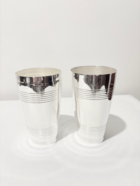 Vintage Silver Plated Cocktail Shaker by Gaskell & Chambers