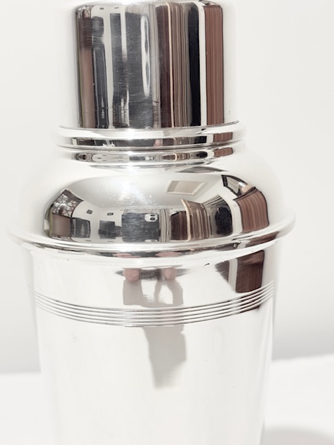 Art Deco Silver Plated Cocktail Shaker by Goldsmiths & Silversmiths Company