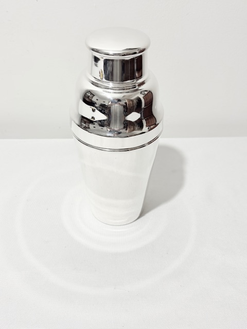 Chunky Antique Silver Plated Cocktail Shaker