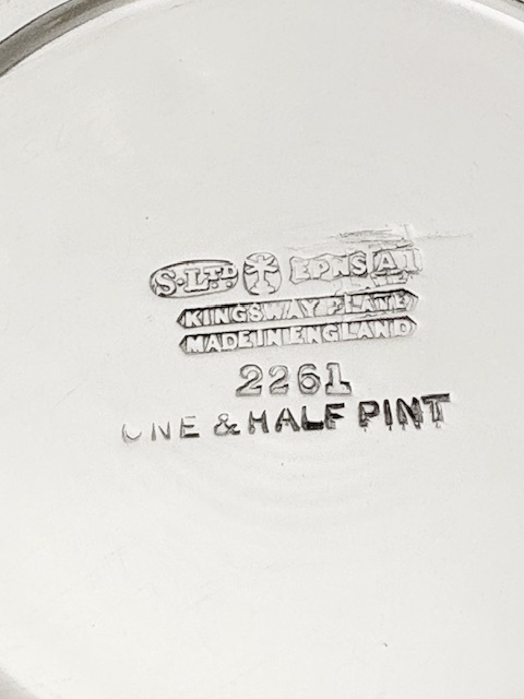 Chunky Antique Silver Plated Cocktail Shaker