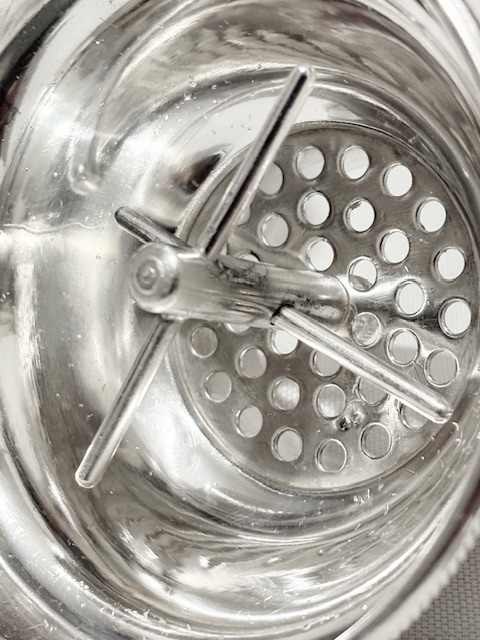 Smart Antique Silver Plated Cocktail Shaker Engine Turned Throughout