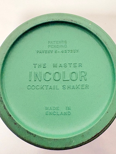 Art Deco Master Incolor Green Bakelite Cocktail Shaker